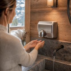 Automaatne roostevabast terasest kätekuivati 2300 W — 45 dB