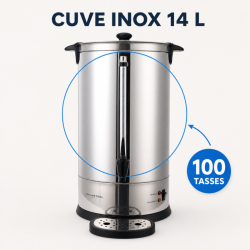 Percolateur Professionnel 14 L 100 Tasses 1650 W Roostevaba Teras