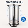 Percolateur Professionnel 14 L 100 Tasses 1650 W Roostevaba Teras