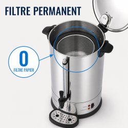 Percolateur Professionnel 14 L 100 Tasses 1650 W Roostevaba Teras