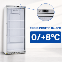 Positive Refrigerated Cabinet 590 L Glass 0/+8°C