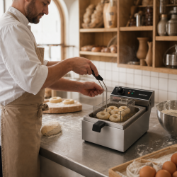 Friteuse Professionnelle 10 L 3000 W Roostevaba teras — Termostaat