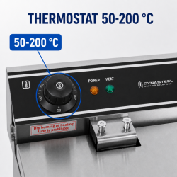 Friteuse Professionnelle 10 L 3000 W Inox — Thermostat