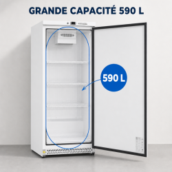Positiivne külmkapp 590 L 0/+8°C Täisuks