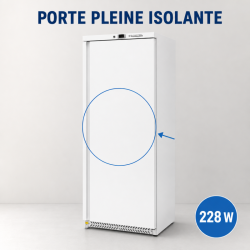 Positiivne külmkapp 590 L 0/+8°C Täisuks