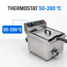 Professionaalne fritüür 13 L 3000 W äravooluga - Roostevaba teras