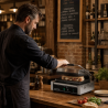 Grill Panini Pro 2200 W Rihveldatud 340x220 mm Roostevaba Teras