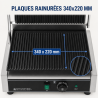 Grill Panini Pro 2200 W Rihveldatud 340x220 mm Roostevaba Teras