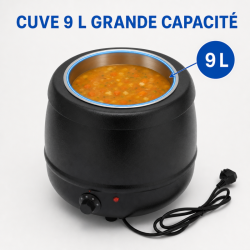Soupière Électrique Pro 9 L 400 W — Termostaat 30-80 °C