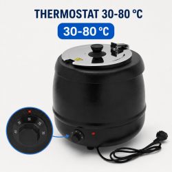 Soupière Électrique Pro 9 L 400 W — Thermostat 30-80 °C