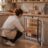 Mini klaasustega külmik 170 L 0/+8 °C - Dynasteel