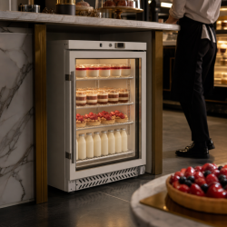 Mini klaasustega külmik 170 L 0/+8 °C - Dynasteel