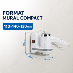 Sèche-Cheveux Mural 1100 W Blanc ABS | Hôtel & CHR