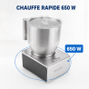 Mousseerija Piimale 0,4 L 650 W Roostevaba Teras – Dynasteel