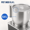 Mousseerija Piimale 0,4 L 650 W Roostevaba Teras – Dynasteel