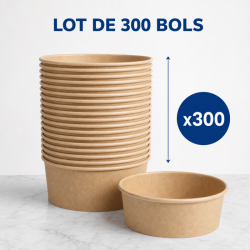 Kraft salatikauss 500 ml Ø 150 mm — Komplekt 300