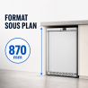Roostevabast terasest negatiivne külmkapp 170 L -18°C tööpinna all