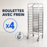 Gastronorm Scale GN 1/1 15 Levels Stainless Steel Casters