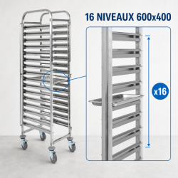 Échelle Pâtissière Inox 16 Niveaux 600x400 | Dynasteel
