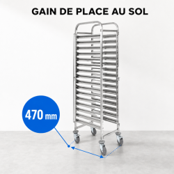 Échelle Pâtissière Inox 16 Niveaux 600x400 | Dynasteel