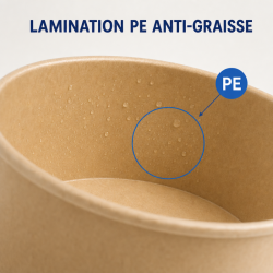 Kraft salatikauss 750 ml Ø150 mm — Komplekt 300