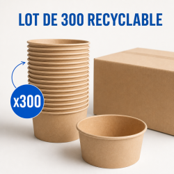 Kraft salatikauss 750 ml Ø150 mm — Komplekt 300