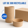 Kraft salatikauss 750 ml Ø150 mm — Komplekt 300