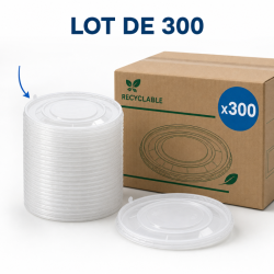 PET kaas Ø 165 mm salatikausile 1300 ml - x300