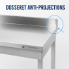 Roostevabast terasest laud 1000x600 mm tagaseina ja alumise riiuliga