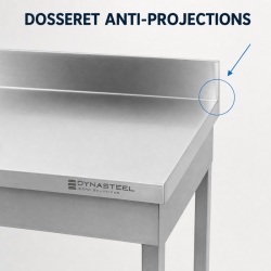 Roostevabast terasest laud 1600x600 mm tagasein ja alumine riiul