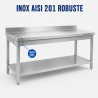 Roostevabast terasest laud 1600x600 mm tagasein ja alumine riiul