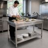 Inoxlaud 1200x700 mm alumise riiuliga — Pro CHR