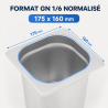 Bac Gastro GN 1/6 Inox Sügavus 200 mm - 3,4 L