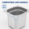 Bac Gastro GN 1/6 Inox Sügavus 200 mm - 3,4 L