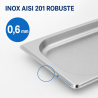 Bac Gastro GN 1/3 Inox 20 mm - Nõudepesumasinaga ühilduv