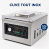 Masin Sous Vide kellaga 900 W - Keevitus 400 mm Roostevaba teras