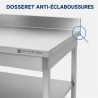 Roostevaba teraslaud 1600x700 mm tagasein ja alumine riiul
