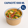 Kraft salatikauss 1000 ml Ø 150 mm - Komplekt 300
