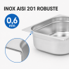 Bac Gastro GN 2/3 Inox 9 L - Sügavus 100 mm