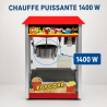 Professionaalne popkornimasin 1400 W — Roostevabast terasest anum