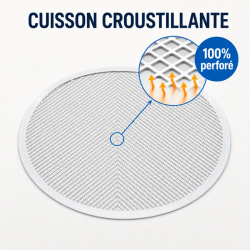 Plaaditud pitsaplaat Ø 250 mm alumiinium — Dynasteel