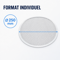 Plaaditud pitsaplaat Ø 250 mm alumiinium — Dynasteel