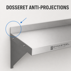 Roostevabast terasest seinariiul 800 x 300 mm tagaseinaga