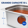 Bac Gastro GN 2/3 Inox 13 L - Sügavus 150 mm
