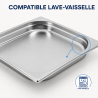 Bac Gastro GN 2/3 Inox — 40 mm, 3 L, Nõudepesumasin