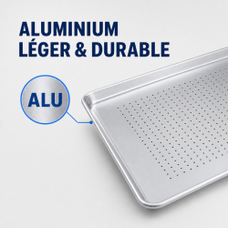 Perforeeritud alumiiniumist esitlusplaat 660 x 457 mm