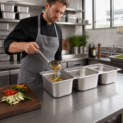 Bac Gastro GN 2/3 Inox 18 L - Sügavus 200 mm