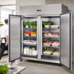Positiivne külmkapp 1400 L Roostevaba teras GN 2/1 – 2 ust