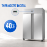 Positiivne külmkapp 1400 L Roostevaba teras GN 2/1 – 2 ust