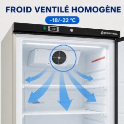 Inox Sügavkülmik 510 L Ventileeritud -18/-22 °C